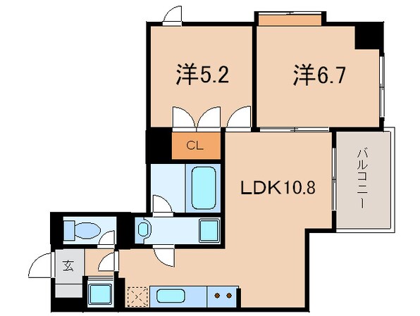 gala小倉の物件間取画像